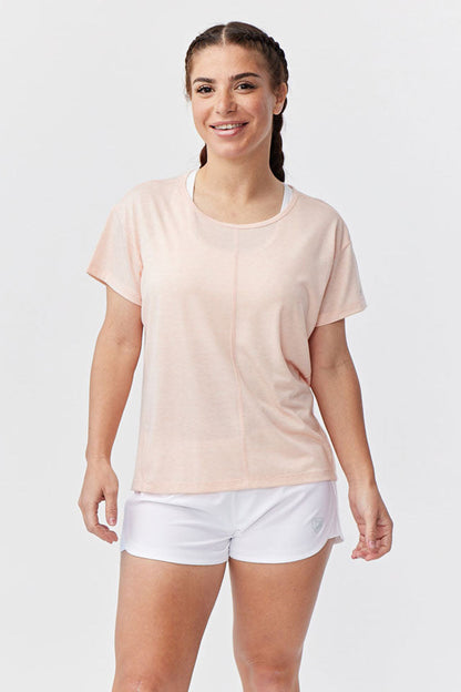 Goal Five G5 Women's Performance Workout Top for training, in nectar color, designed for comfortable everyday active wear.