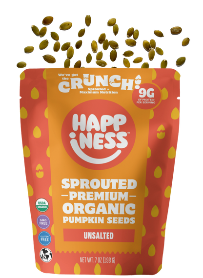 Group of unsalted happinessfoods.com nuts in a clear bowl, showcasing their natural, raw appearance.