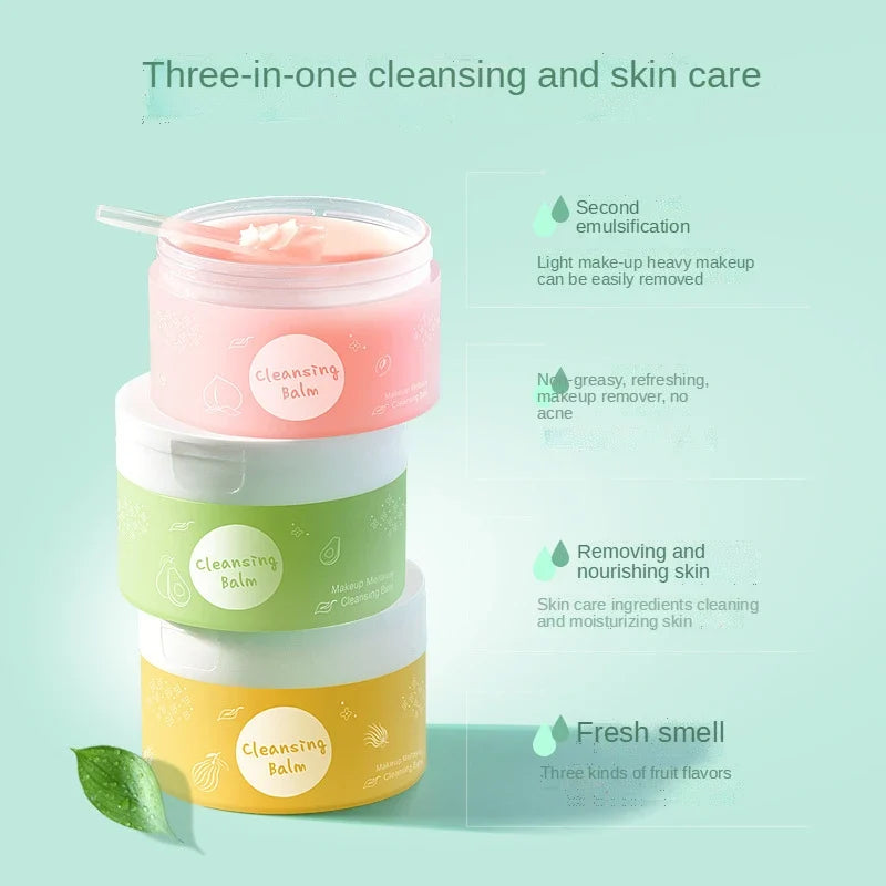 Blushimmer vegetable oil peach makeup remover cleansing ice cream with gentle texture and no tightness in a balm form