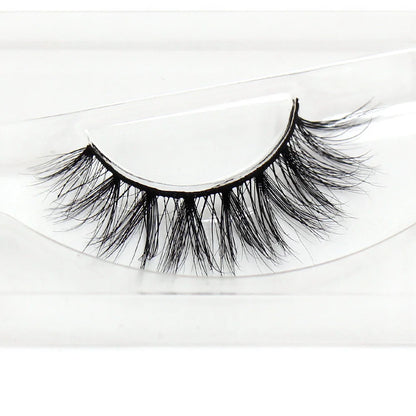 Blushimmer LEHUAMAO 5D mink eyelash extensions, wispy and fluffy, handmade natural false eyelashes for glamorous eye makeup.