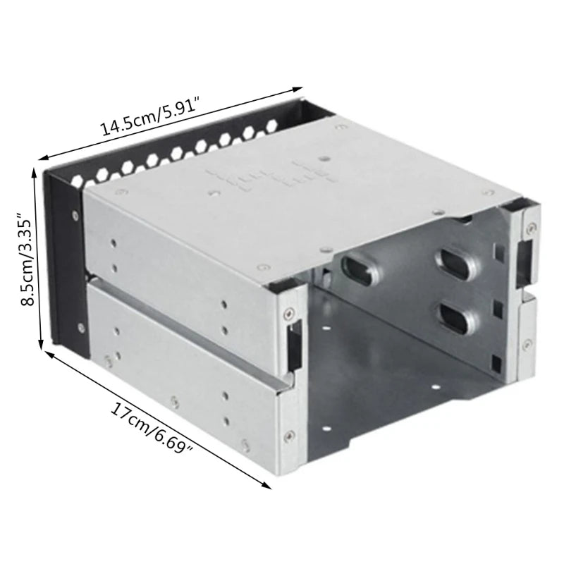 3.5 To 5.25 Three-Disc Hard Drive Cages 2 Chassis Drives In The Chassis Hard Drive Box Computer Storage Expansion