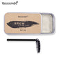 Blushimmer waterproof brow styling soap kit with long-lasting lamination gel, featuring a compact packaging and brow grooming tools.