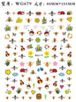 Nail Sticker Snake  Dragon Butterfly Black Multicolor Decals Nail Art Tattoo Slider Water Transfer Letter Nails Art Decoration