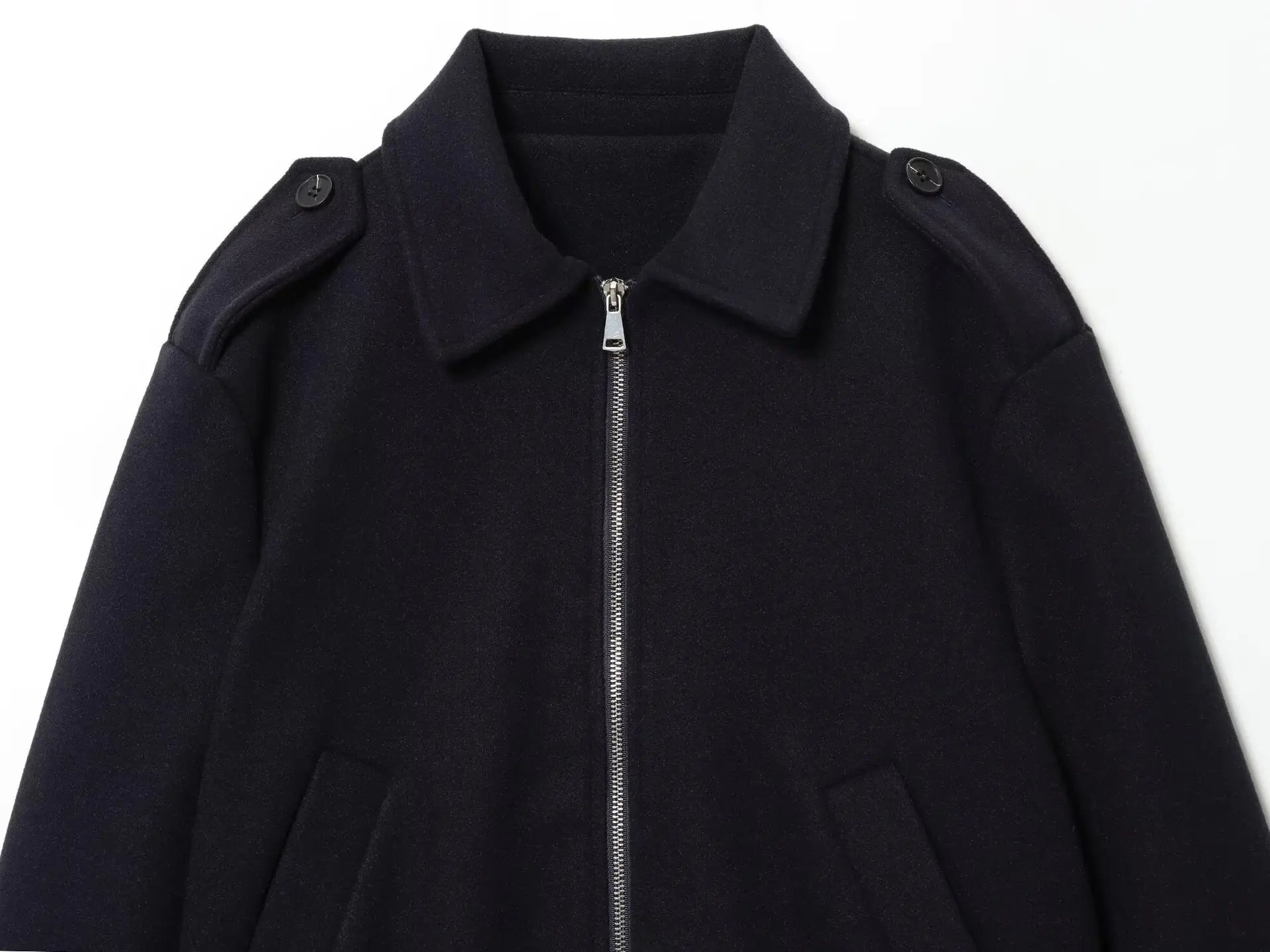 BR&ZA2026 Spring European American Elegant High-End Women's Retro Slim Coat Zipper Polyester Fleece Lining Flare Sleeves