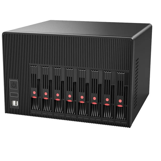 BKHD New Q670 NAS Server 8 Bay Intel I5-12500 I7-12700 4*LAN 2.5G Soft Routing CDN Computer Network Storage Support Raid Vpro