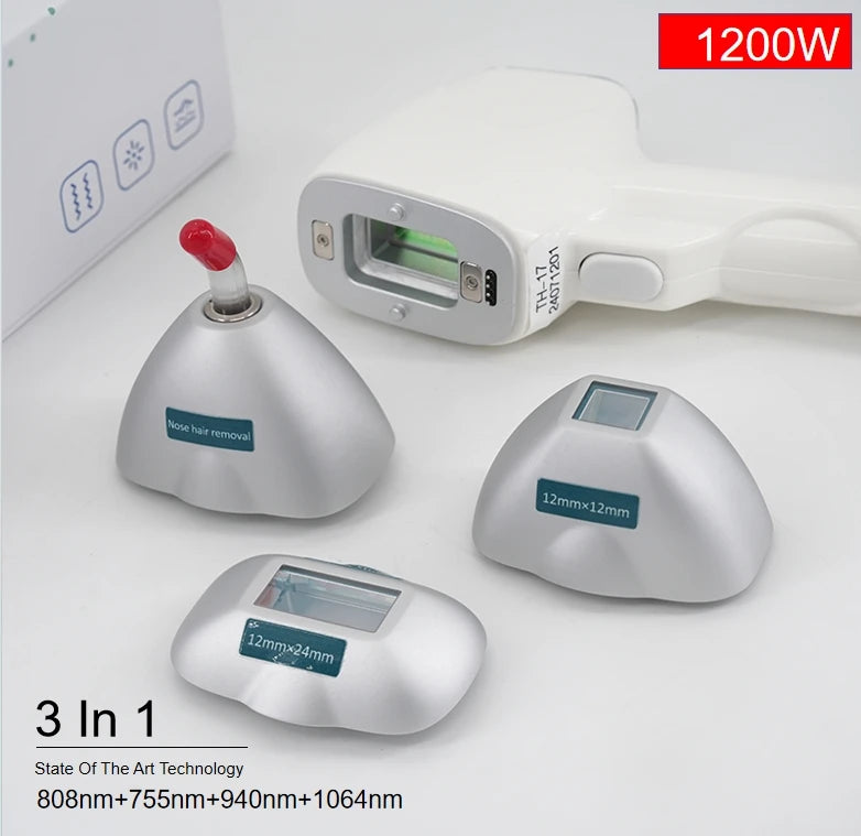3 Waves 755Nm 808Nm 1064Nm 600w-1800W Power Semiconductor Triple Wavelength Diode Laser Hair Removal Machine