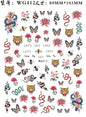 Nail Sticker Snake  Dragon Butterfly Black Multicolor Decals Nail Art Tattoo Slider Water Transfer Letter Nails Art Decoration