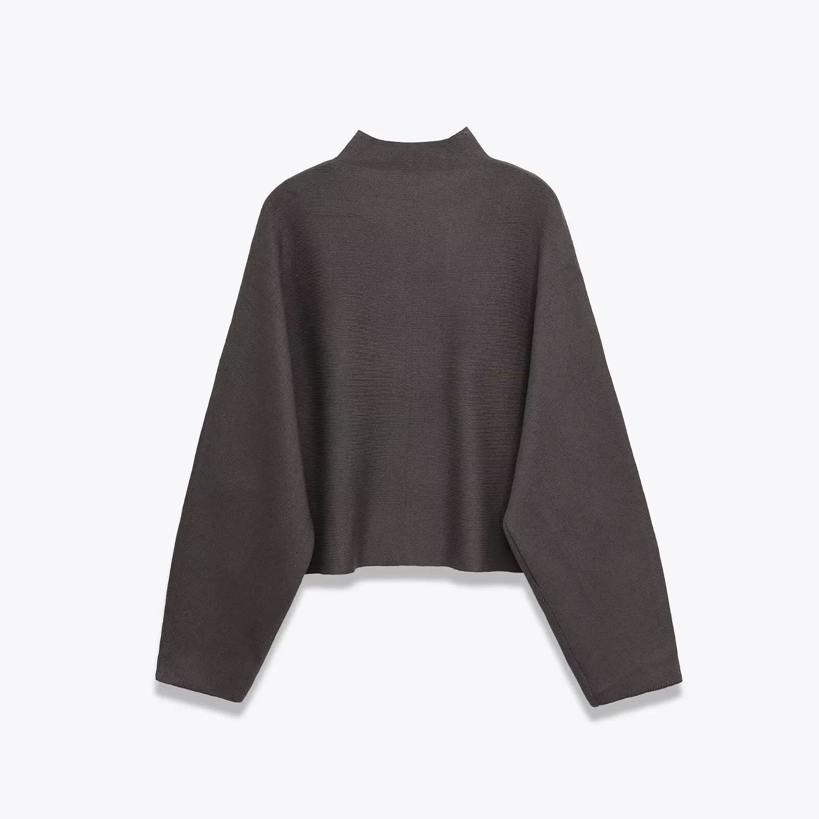 PB&ZA Women 2025 Autumn Fashion Zippered Knitted Coat Sweater Vintage Long Sleeve Female Pullovers Chic Tops