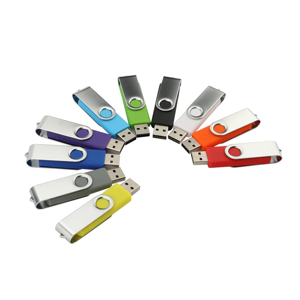 Custom LOGO Twister USB Flash Drive 2.0  3.0 Swivel Type-c Memory Stick Promotion Pendrve