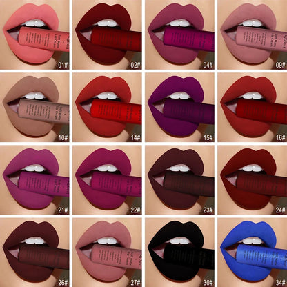 Blushimmer hot velvet matte nude lip gloss with red liquid lipstick, waterproof, long-lasting, non-stick cup makeup for women