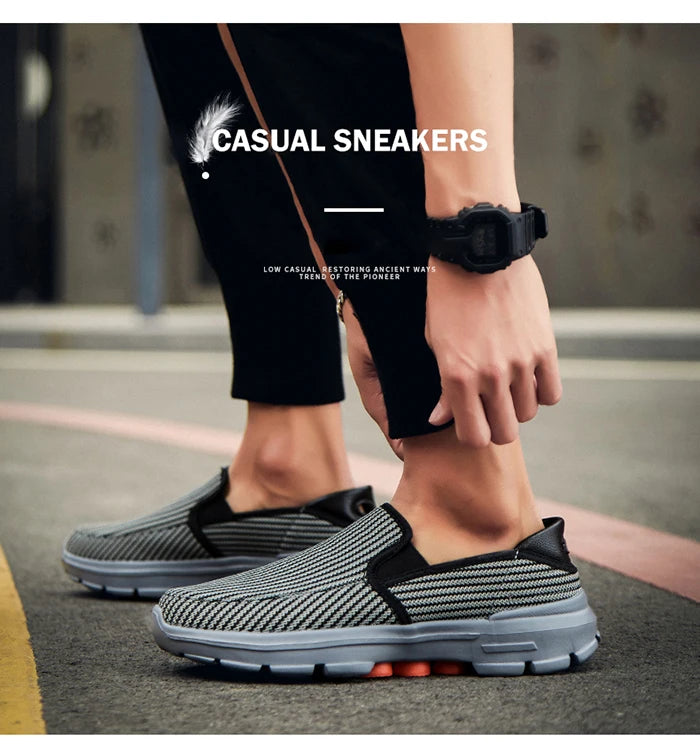 Slip-on Men Loafers Spring New Driving Shoes Men Breathable Men Casual Shoes Non-Slip Shoes Loafers Big Size 45 Chaussure Homme