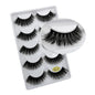 5 Pairs Multipack 3D Mink Lashes False Eyelashes Handmade Wispy Fluffy Long Lashes Natural Eye Makeup Tools Eye Lashes G806