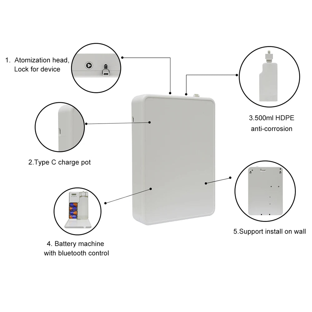 500ML Scenting Freshener & Aromatherapy Commercial Air Purifiers Smart Humidifiers  USB Fragrance Oil Machine B2B Wholesale
