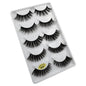 5 Pairs Multipack 3D Mink Lashes False Eyelashes Handmade Wispy Fluffy Long Lashes Natural Eye Makeup Tools Eye Lashes G806