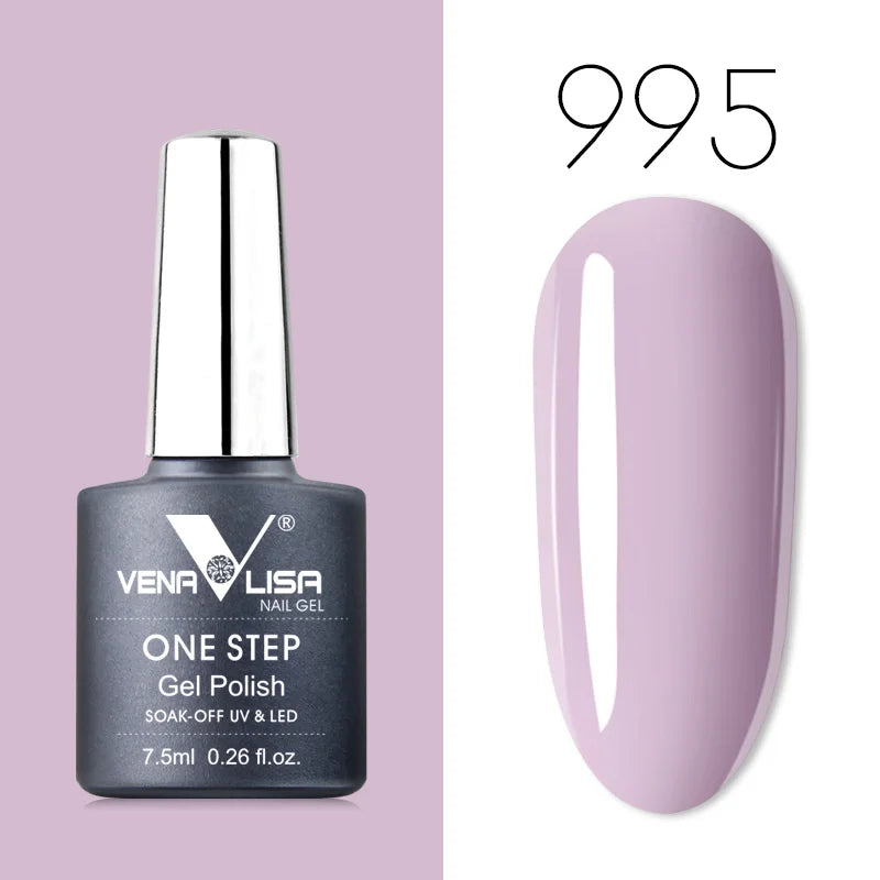 Venalisa 3-in-1 UV gel polish by Blushimmer, organic soak-off gel lacquer for LED/UV light nail art, with a sleek, glossy finish.