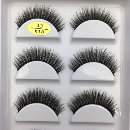 Set of 5 pairs of Blushimmer 3D mink false eyelashes, natural-looking, perfect for makeup and beauty enhancement.