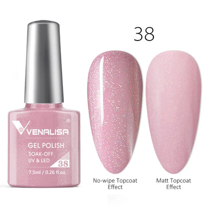 Blushimmer luxury color gel nail polish in vibrant shade, soak-off UV and LED gel varnish with long-lasting, glossy finish.