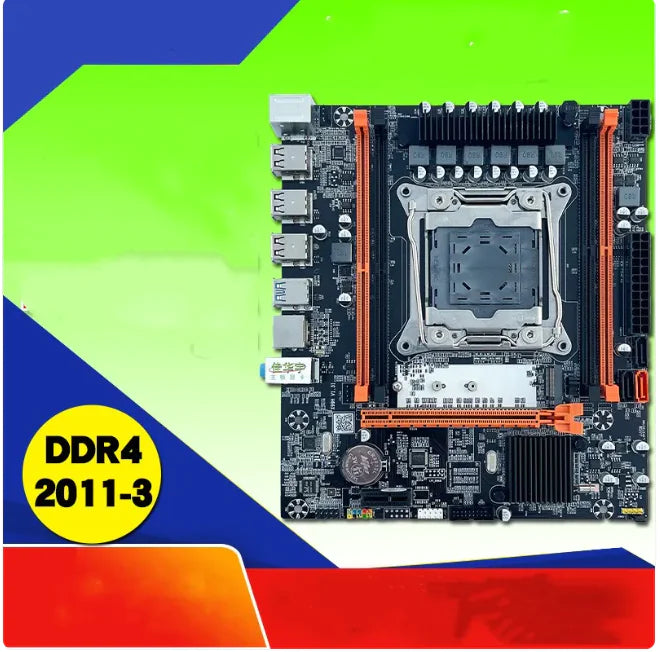 X99 DDR4 M-ATX Computer Motherboard for Server LGA2011-3, B85 Chipset, NVMe/SATA M.2 Slot