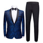 3 Piece Suit Slim Fit Blazer Pants & Vest Men's