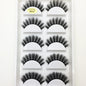 Blushimmer 38 Style 5 pairs natural 3D mink false eyelashes for makeup, featuring faux cils and beauty tools for a dramatic eye look.
