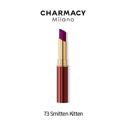 Blushimmer Charmacy waterproof velvet lipstick with 16 color options, long-lasting matte finish, and easy wear for lip makeup.