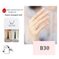 Blushimmer 2-in-1 candy color nail polish bottle showing bright, water-based, quick-dry, waterproof, lasting manicure nail polish.