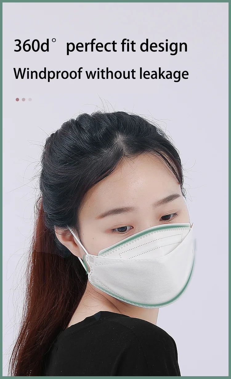 Fish Mask KN95 Mascarillas FPP2 Adult Morandi FFP2mask 4 Layer FFPP2 Approved Face Masks FFP2 Respirator Mouth Cover Masque FFP2