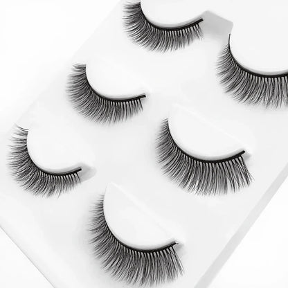 SHIDISHANGPIN 3 pairs 27 styles 3D Faux Mink Hair Soft False Eyelashes Fluffy Wispy Thick Fake Lash Handmade Eyelash Eye Makeup