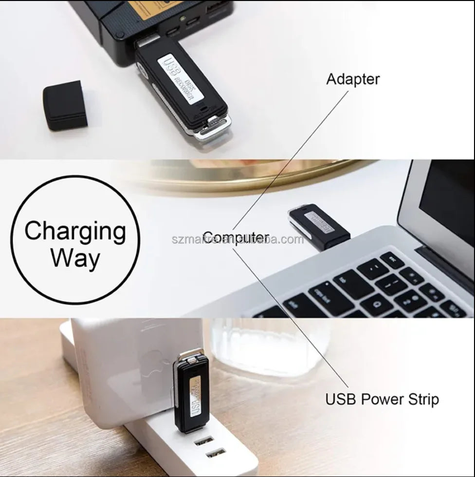 8G USB Voice Sound Recorder 3-6h Recording Duration MP3 Voice Sound Recorder Built in Rechargeiable Battery Voice Recorder USB