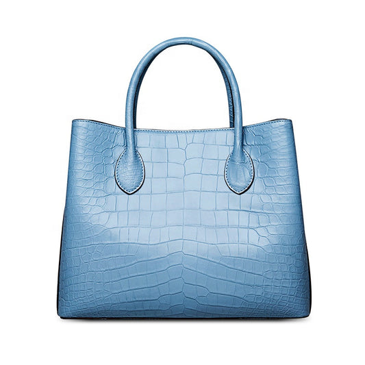 Luxurious Don John crocodile handbag for women, featuring elegant design and textured crocodile leather.