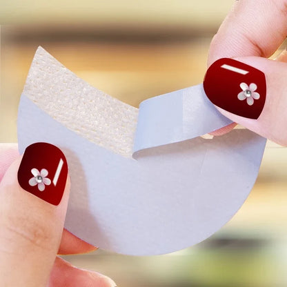 Set of disposable eye makeup stencils featuring eyeliner shields, eyelash isolation patches, and eyelash removal stickers by Blushimmer.
