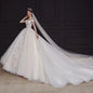 Elegant Off The Shoulder Wedding Gown EDW469