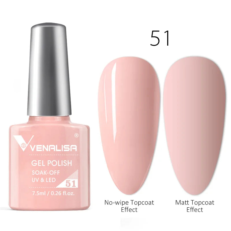 Blushimmer luxury color nail gel polish with soak-off UV/LED formula, long-lasting, vibrant gel nail lacquer on a hand with manicured nails.