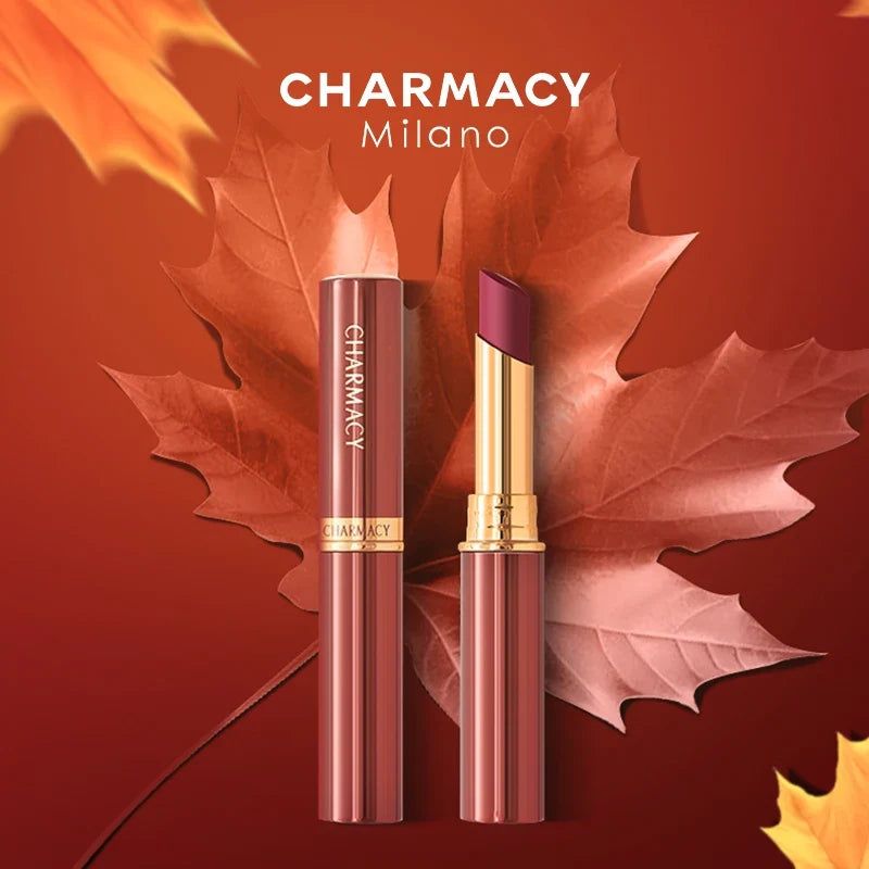 Blushimmer Charmacy 16-color waterproof velvet lipstick with long-lasting matte finish and easy-to-wear lip makeup.