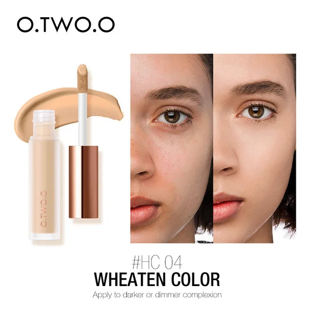 Blushimmer O.TWO.O waterproof liquid concealer in a 7ml tube, full coverage with a smooth, blendable texture.