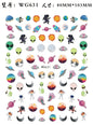 Nail Sticker Snake  Dragon Butterfly Black Multicolor Decals Nail Art Tattoo Slider Water Transfer Letter Nails Art Decoration