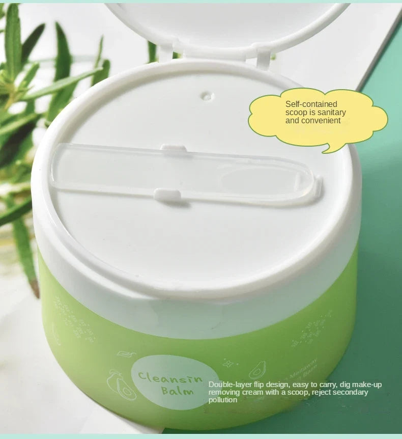 Blushimmer vegetable oil peach makeup remover cleansing ice cream with gentle texture and no tightness, in a balm form.