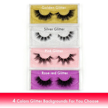 Blushimmer LEHUAMAO 5D Mink Hair false eyelashes with wispy, cross-style design for natural, fluffy eyelash extensions.