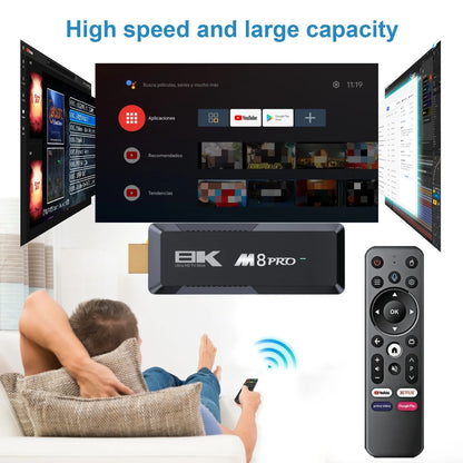 2025 M8 PRO Android 13 Allwinner H616 Quad Core 4K Smart TV Box with Dual-Band WiFi 2GB RAM 16GB ROM