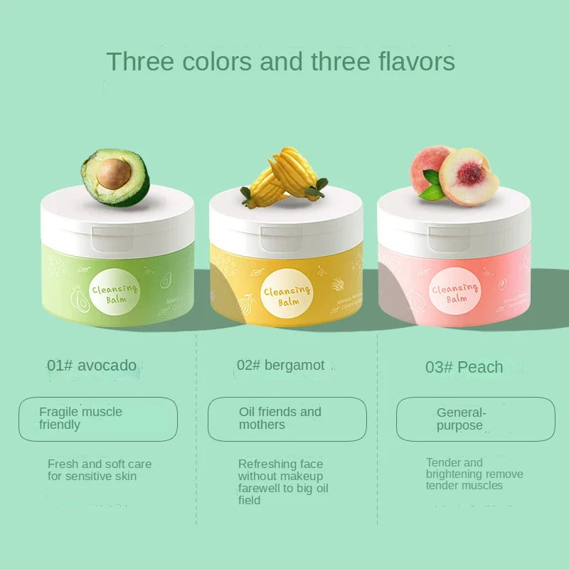 Blushimmer vegetable oil peach makeup remover cleansing ice cream with gentle texture and no tightness, in a smooth balm form