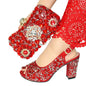 Elegant women's shoes and matching bags from EdleessFashion, featuring stylish designs in a coordinated set.