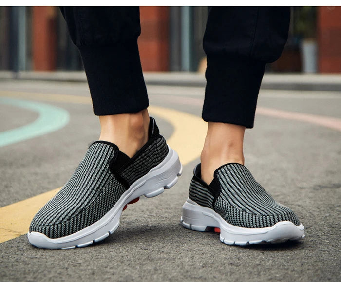 Slip-on Men Loafers Spring New Driving Shoes Men Breathable Men Casual Shoes Non-Slip Shoes Loafers Big Size 45 Chaussure Homme