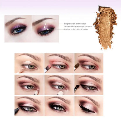 Blushimmer all-in-one makeup kit with lip gloss, eyeshadow, concealer, and brushes in a portable gift set for women and girls.
