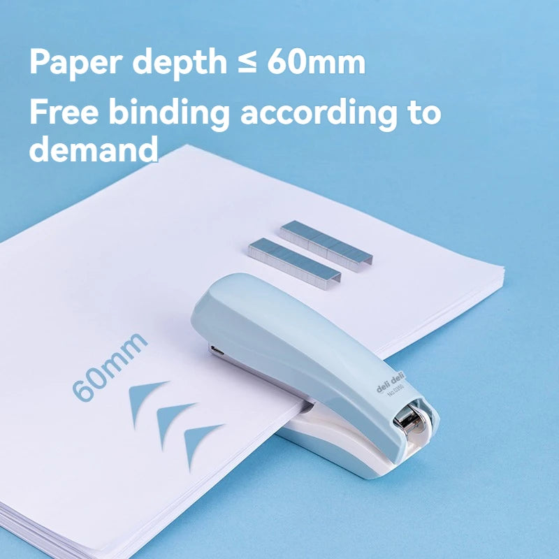0350 White Desktop Stapler Multifunctional Office Learning Metal Stapler Students Portable Stapler 72pcs Per Carton Set