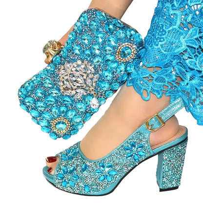 EdleessFashion women's matching shoes and bags set showcasing stylish footwear and coordinated handbags on a neutral background.