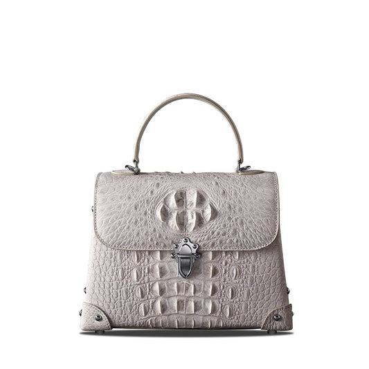 Don John crocodile leather handbag for women featuring a sleek, textured crocodile pattern and elegant design.