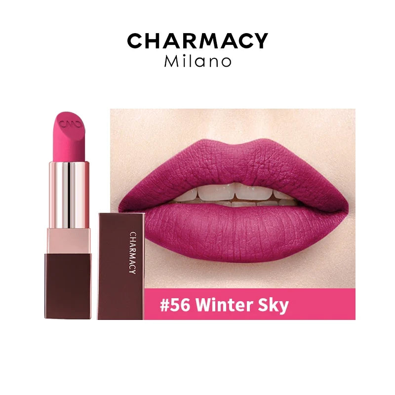 Blushimmer Matte lipstick in natural matte red velvet shade, easy-to-wear lip color for women, perfect for makeup and beauty.