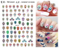 Nail Sticker Snake  Dragon Butterfly Black Multicolor Decals Nail Art Tattoo Slider Water Transfer Letter Nails Art Decoration