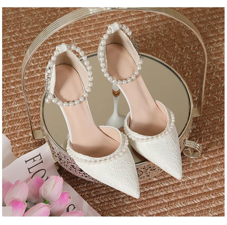 ZAZB Brand Custom Leather High Heels Shoes for Women Sandals and Ladies Femmes Wedding Bride Chaussures Pour Femmes