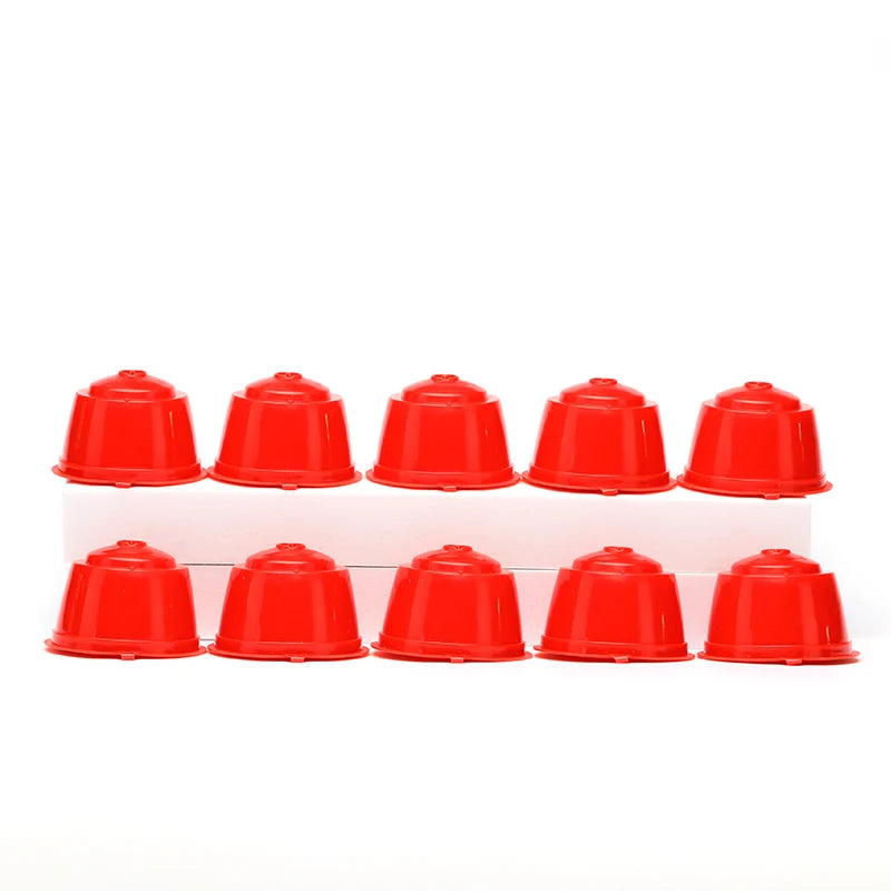 10PCS Refillable Capsules for Nescafe DOLCE GUSTO Coffee Capsules Reusable Filter with Spoon Brush Coffee Pods High Quality